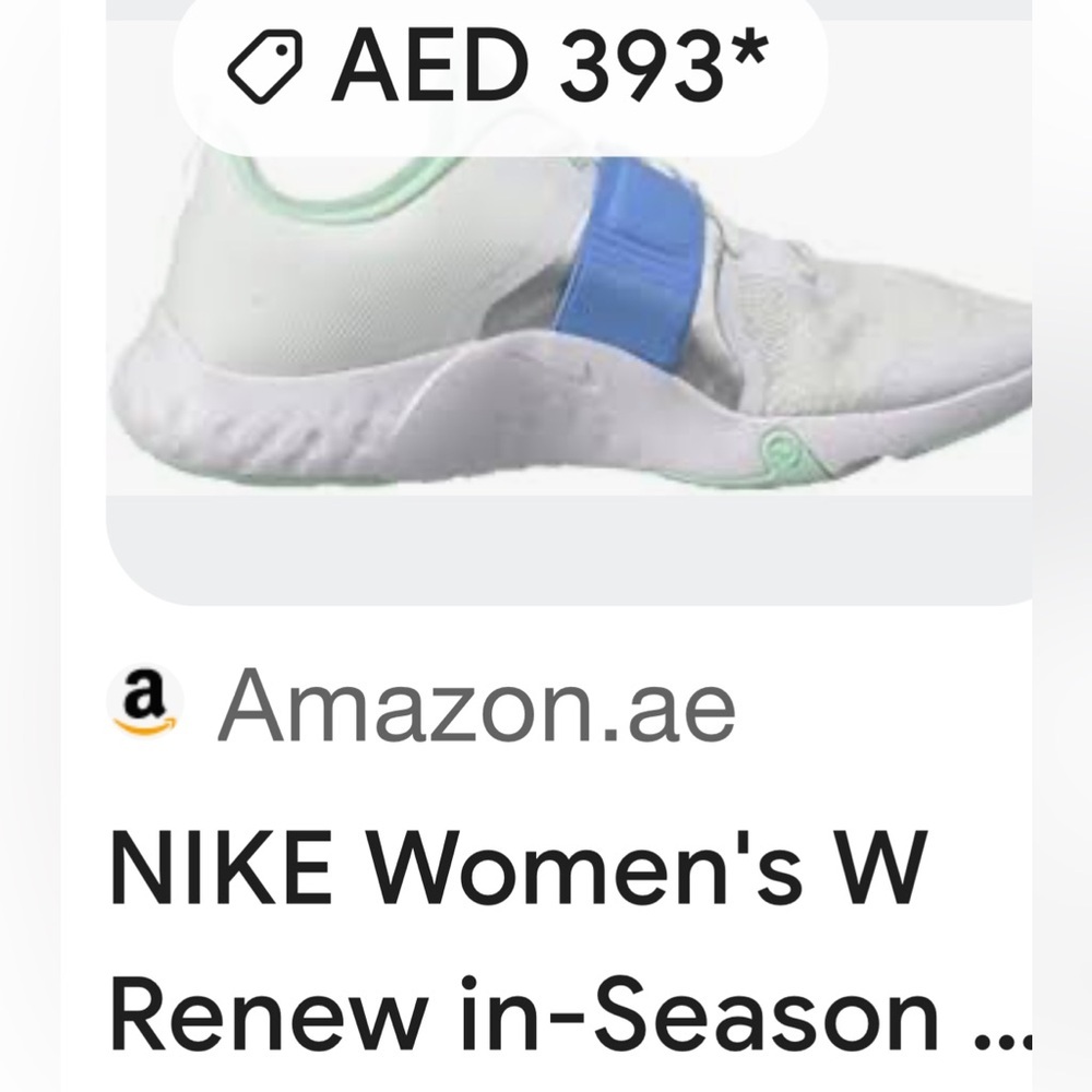 Size 9.5 Nike Women’s Renew In-Season TR 12 White /mint Foam